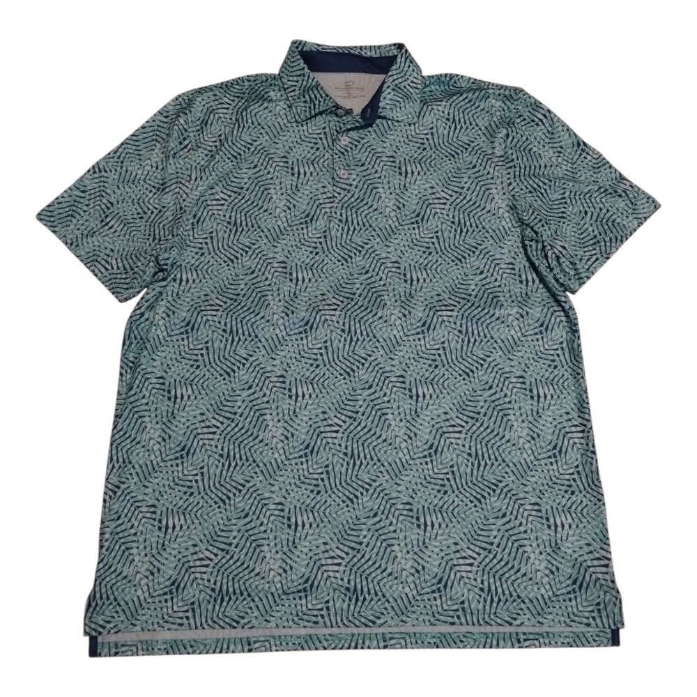 Southern Tide Polo Shirt Men's XL Printed Short Sleeve Golf Preppy Performance